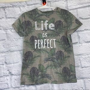 Rebel by primark life is perfect short sleeve crewneck T-shirt sz 5-6 boys